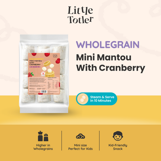 Wholegrain Mini Mantou with Cranberry