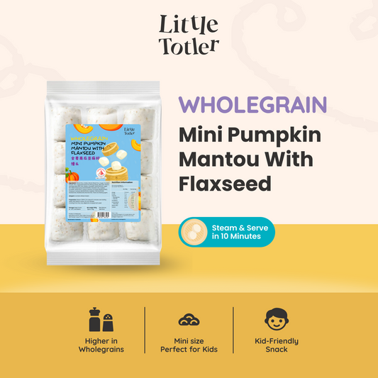 Wholegrain Mini Pumpkin Mantou with Flaxseed